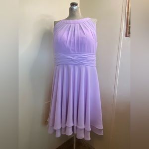 New Light Purple A-Line Sleeveless Swing Dress w/Tie in Back